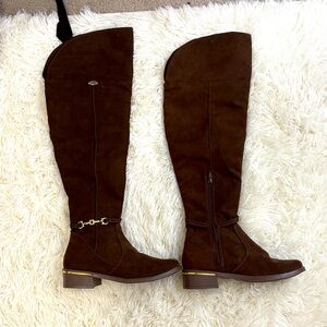 Elegant Brown Knee-High Women's Boots